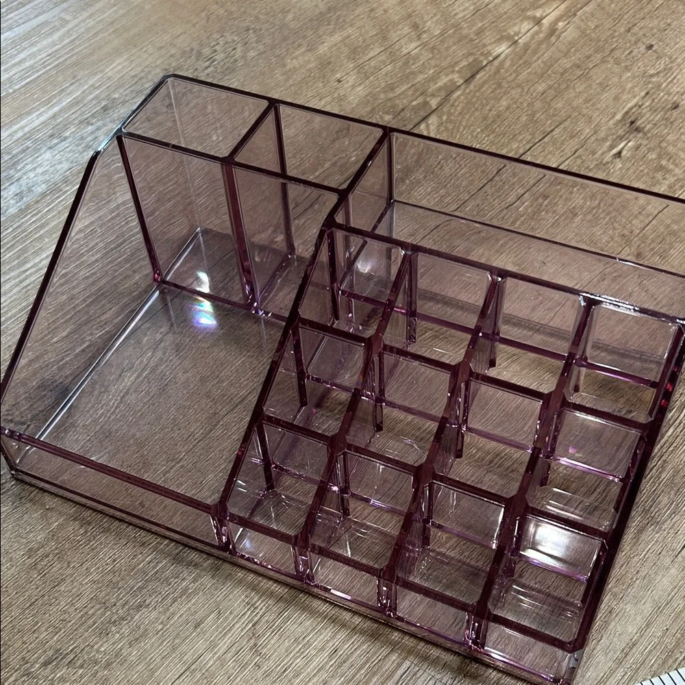 Purple Acrylic Makeup Organizer